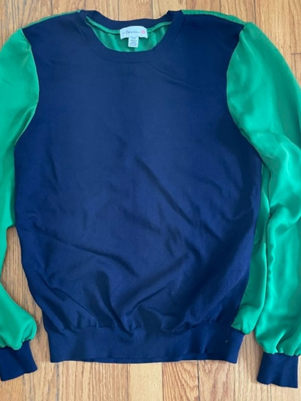 3.1 PHILLIP LIM for Target Women Green & Blue Pullover Sweater L Large